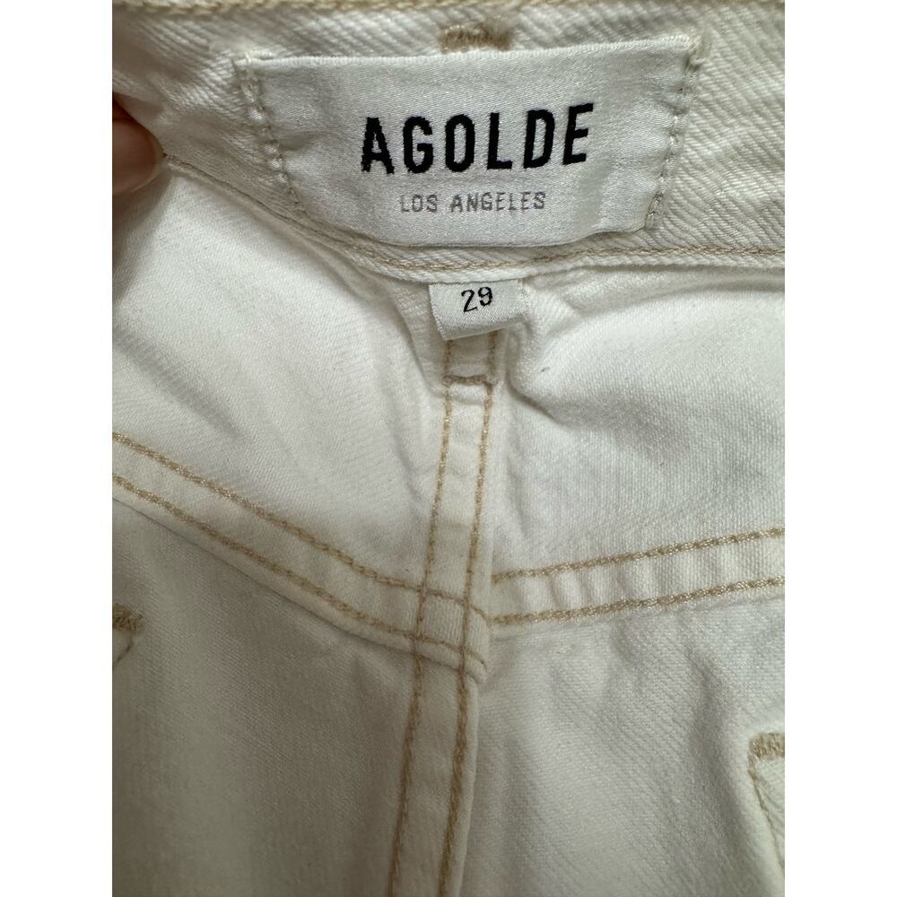 AGOLDE Parker Cut-Off Denim Shorts, Size 29 - Picture 11 of 14